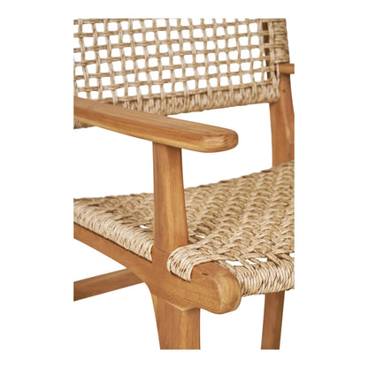 Sedia da giardino Capri con braccioli in teak