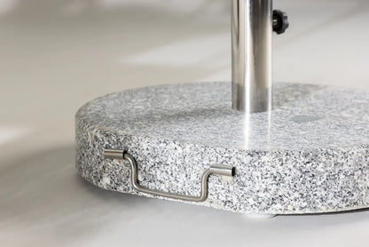 Base per Ombrellone Dom - Base per Ombrellone in Granito da 40 kg con Ruote, Grigio