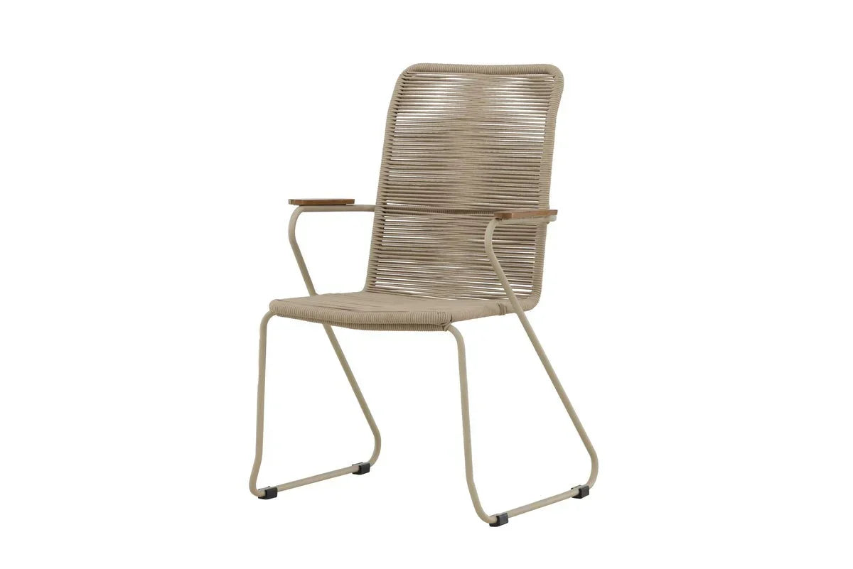 Sedia da giardino Noreno - con braccioli in teak