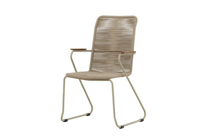 Sedia da giardino Noreno - con braccioli in teak