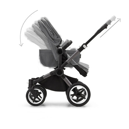 Passeggino per bambini Bugaboo Donkey 5 grigio melange mono "B-Ware" estensibile
