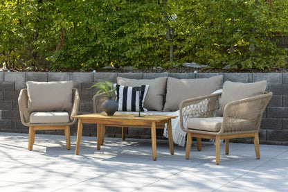 Set Lounge da Giardino Perano – set 4 pezzi beige