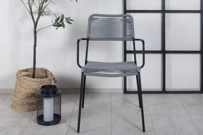 Set da 2 - Sedia da giardino Marla in metallo/poliestere