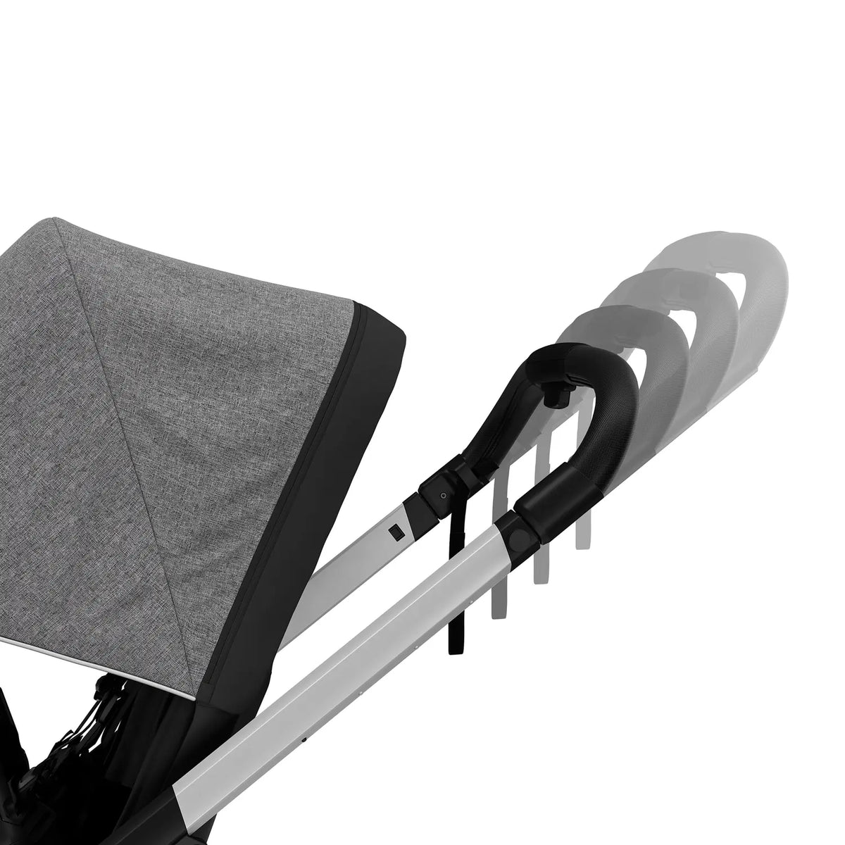 B-Ware Thule Passeggino Shine Aluminium Grey Melange, Seduta Reversibile