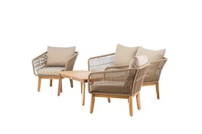 Set Lounge da Giardino Perano – set 4 pezzi beige