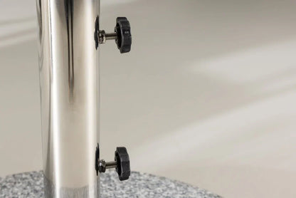 Base per Ombrellone Dom - Base per Ombrellone in Granito da 40 kg con Ruote, Grigio
