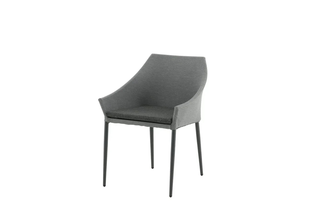 Set di 2 - Sedia da giardino Sophia in alluminio/poliestere