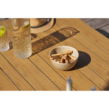 Set lounge da giardino Alviora – con telaio in alluminio e dettagli effetto legno