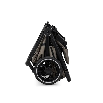Passeggino combinato MOON RESEA+ fango, nero, Edition+, con navicella e seduta sportiva, fino a 22 kg, Collezione 2025