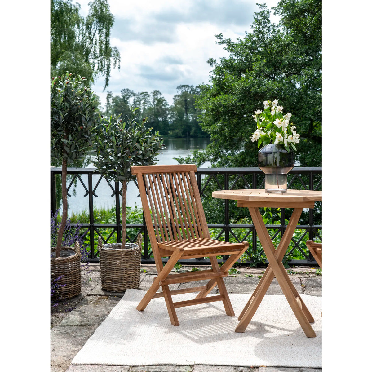 Set di 2 - Sedia da giardino Voler in teak