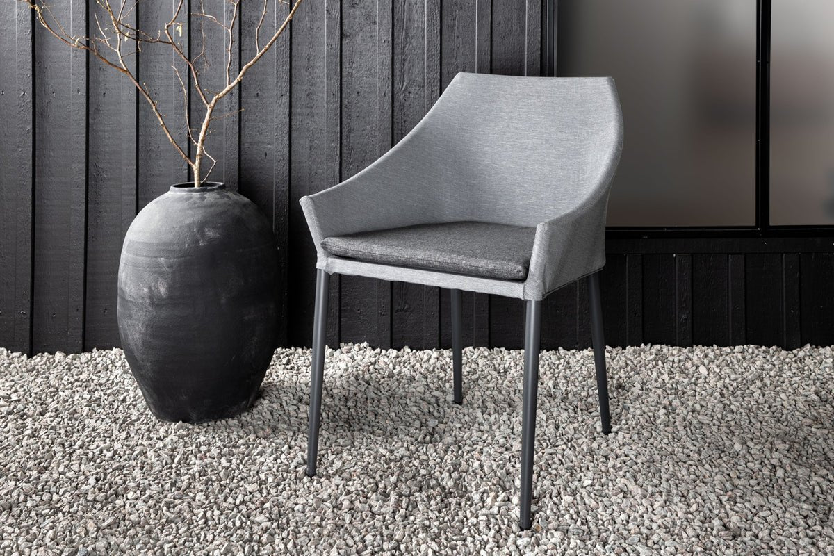 Set di 2 - Sedia da giardino Sophia in alluminio/poliestere