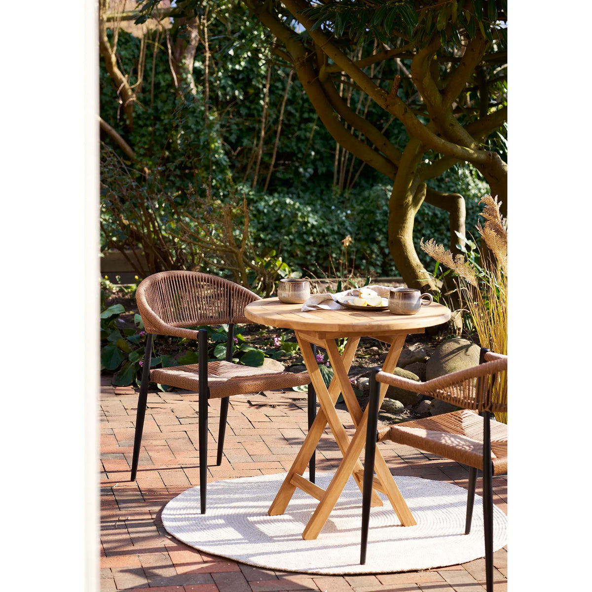 2er Set - Gartenstuhl Canaria aus Aluminium/Rattan