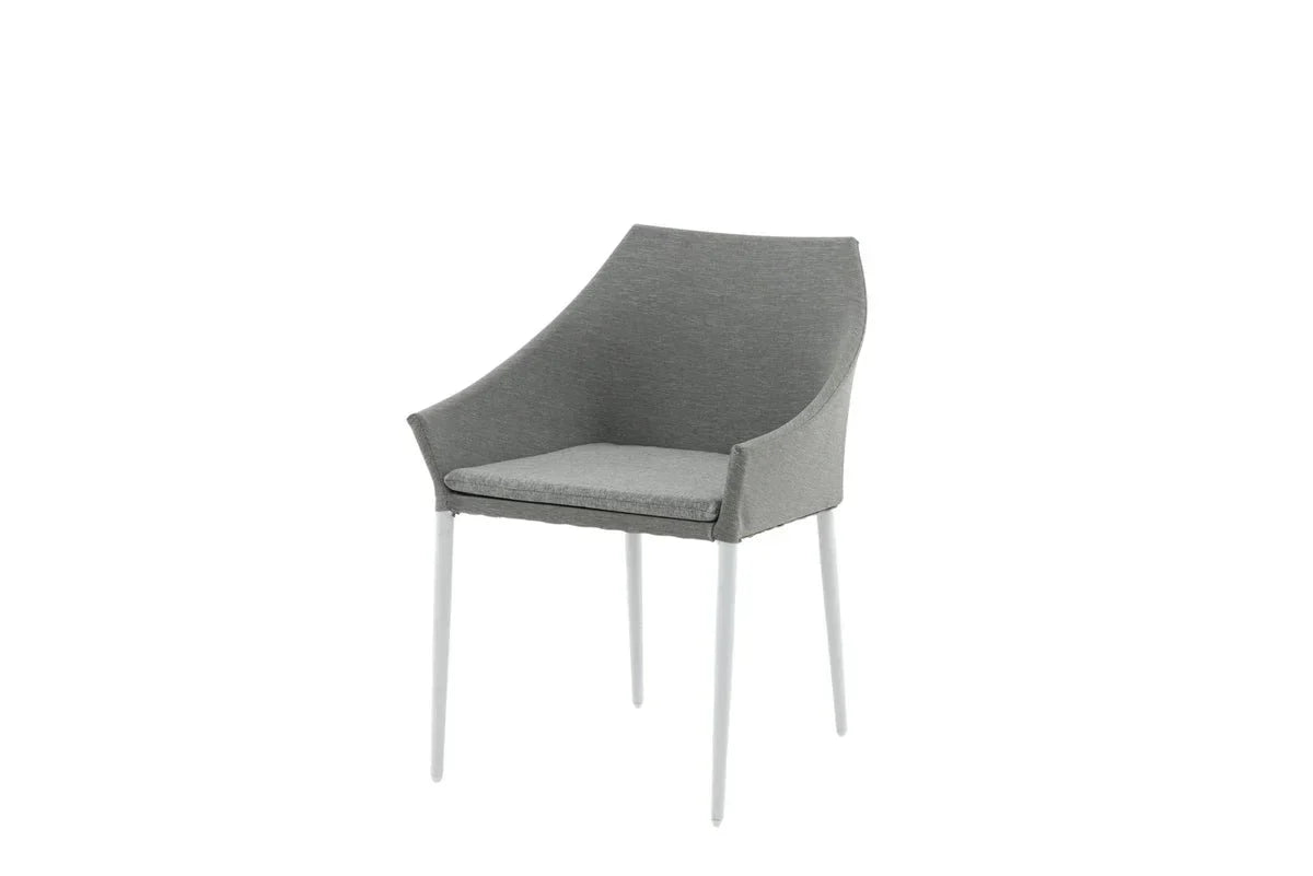 Set di 2 - Sedia da giardino Sophia in alluminio/poliestere