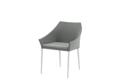 Set di 2 - Sedia da giardino Sophia in alluminio/poliestere