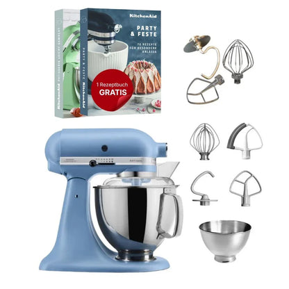 KitchenAid 4,8 L 5KSM175 Artisan Robot da cucina con fruste a filo e a gancio