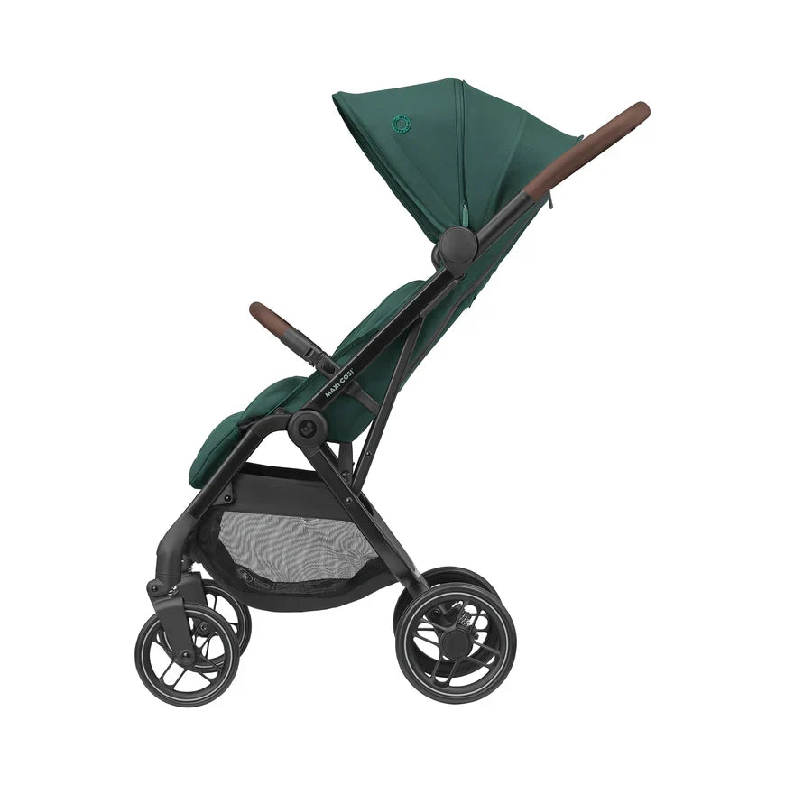 B-Ware Maxi Cosi Passeggino Buggy Soho Essential Green Pieghevole Passeggino da Viaggio Bambini