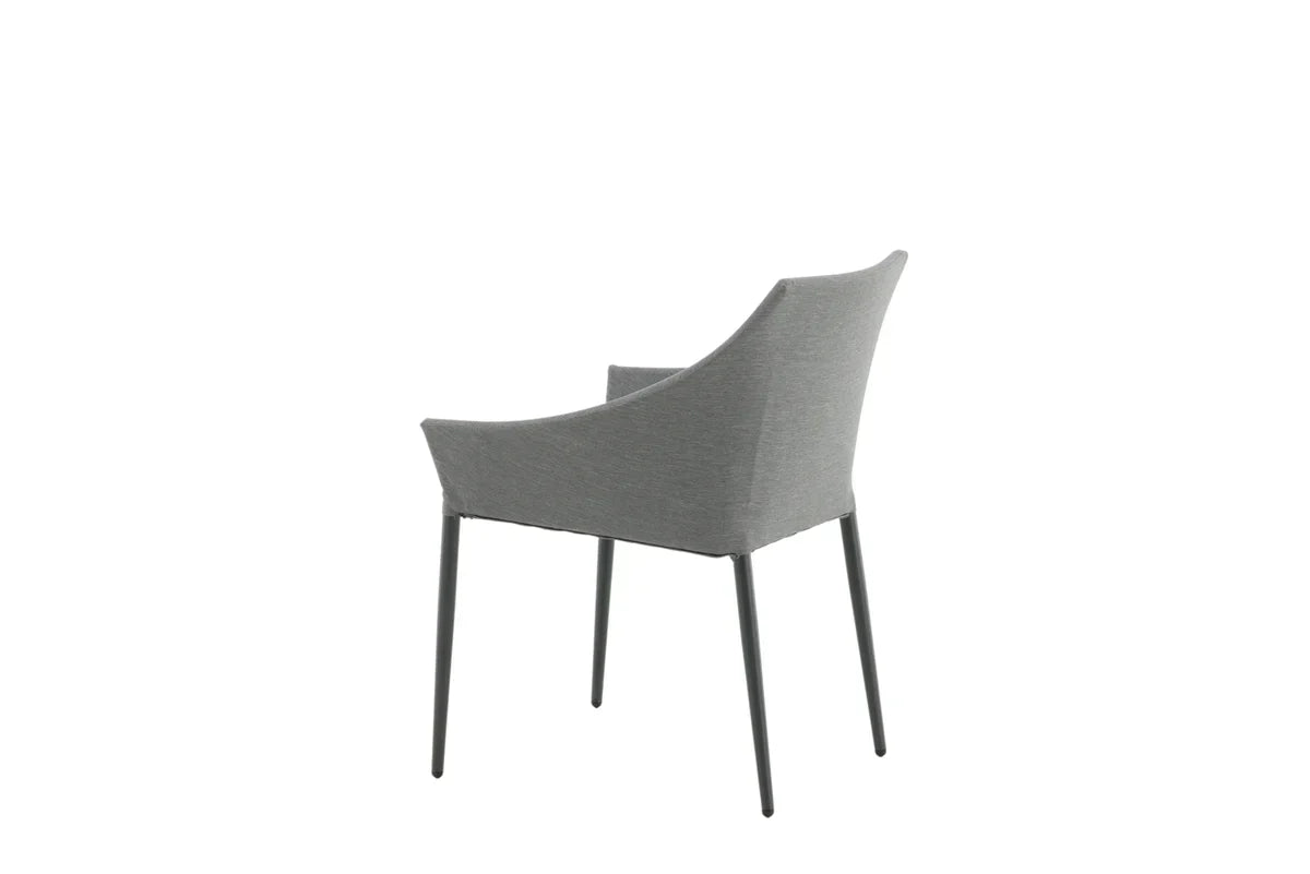 Set di 2 - Sedia da giardino Sophia in alluminio/poliestere
