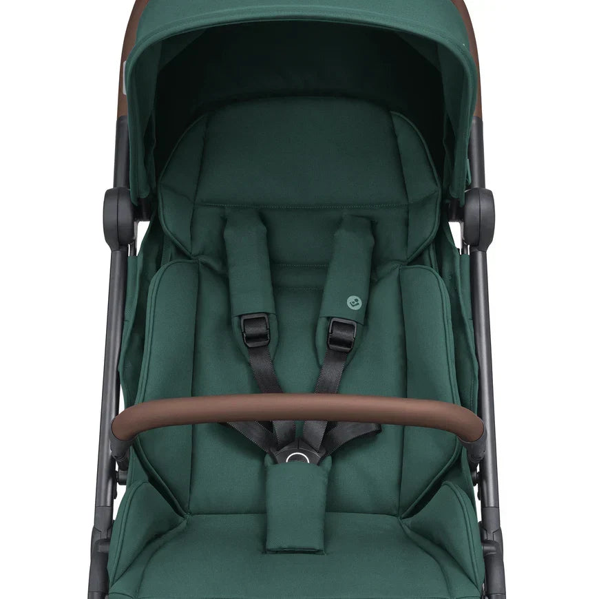 B-Ware Maxi Cosi Passeggino Buggy Soho Essential Green Pieghevole Passeggino da Viaggio Bambini