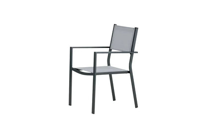 Set da 2 - Sedia da giardino Karibik in alluminio/textilene