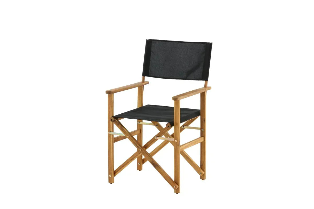 Set da 2 - Sedia da giardino Marlene in acacia/poliestere