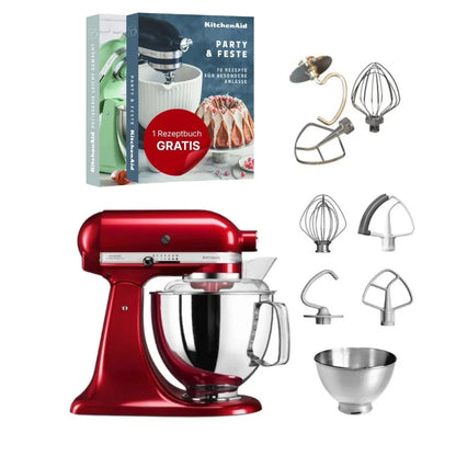 KitchenAid 4,8 L 5KSM175 Artisan Robot da cucina con fruste a filo e a gancio