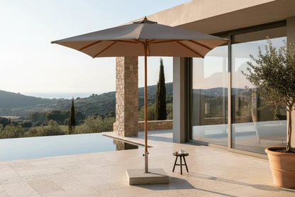 Ombrellone Toscana 300x300 con palo in legno