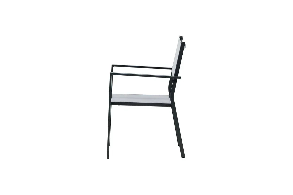 Set da 2 - Sedia da giardino Karibik in alluminio/textilene