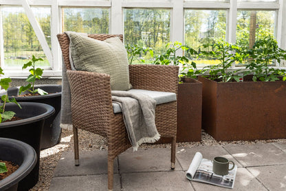 Set di 2 sedie da giardino Marina effetto rattan
