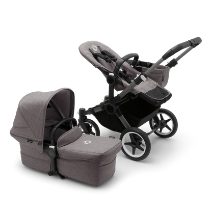 Passeggino per bambini Bugaboo Donkey 5 grigio melange mono "B-Ware" estensibile